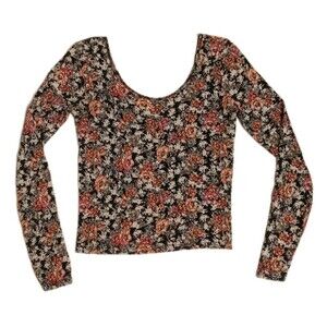 Map To Mars Crop Long Sleeve Sz M Y2K 90s Goblin Whimsygoth Boho Indie Grunge